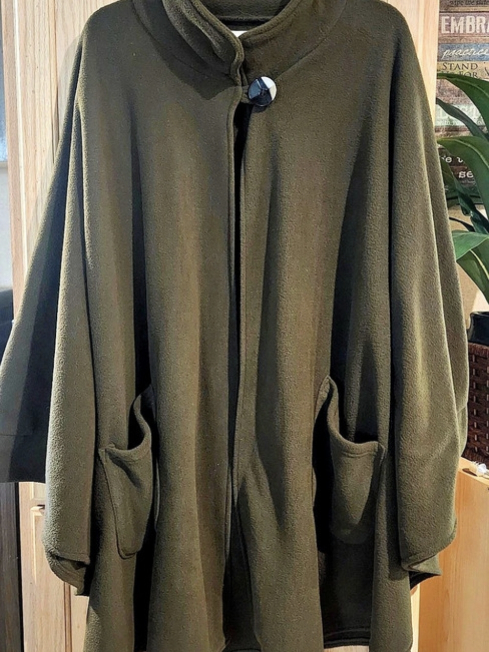 LeeMode Women's Olive Cape Polyester Like New